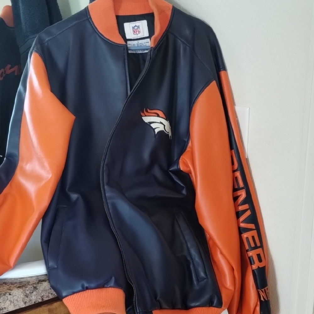 Denver Broncos Black and Orange Jacket